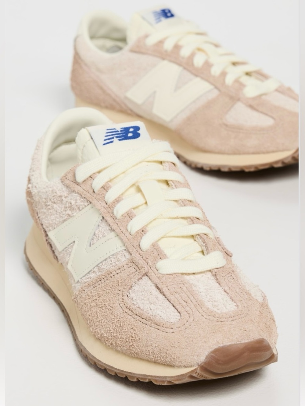 New Balance Women's Blush Pink Suede Retro Runner - Picture 2 of 14